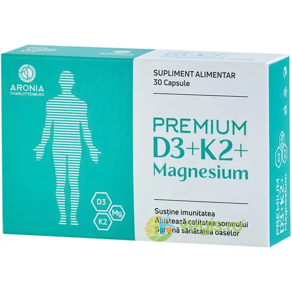 D3+K2+Magnesium (Imunitate, Somn, Oase) 30cps