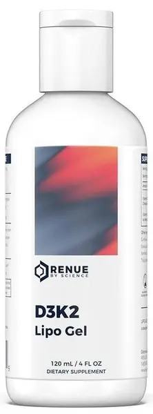 D3K2 Lipo Gel, 120 ml, Renue By Science