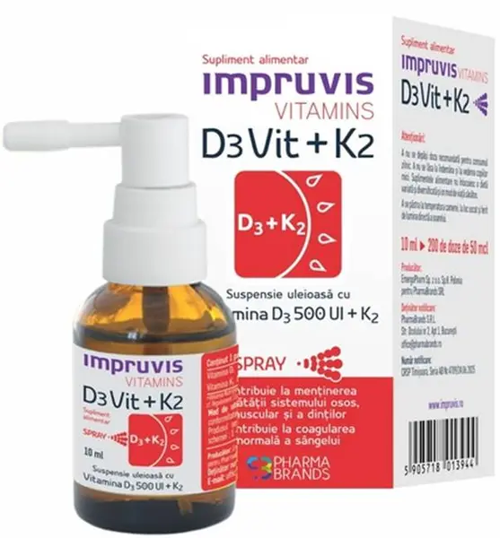 D3Vit + K2 Spray, 10 ml, Impruvis
