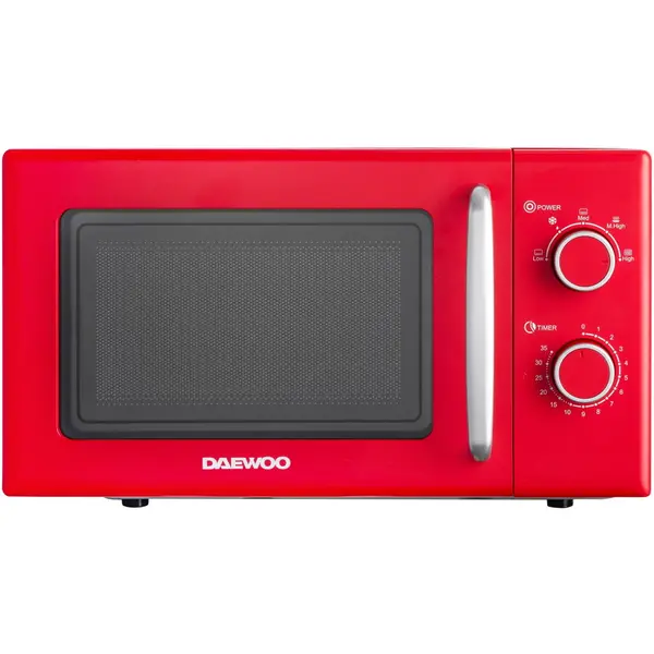 Daewoo Cuptor cu microunde Daewoo KOR-6S20R, 20 l, 700 W, Mecanic, Rosu