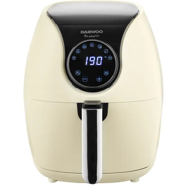 Daewoo Friteuza fara ulei Daewoo AirFryer, 1500 W, 3.6l, 12 programe, Crem
