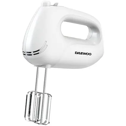 Daewoo Mixer de mana Daewoo DHM25W, putere 250 W, functie Turbo, 5 viteze, Alb