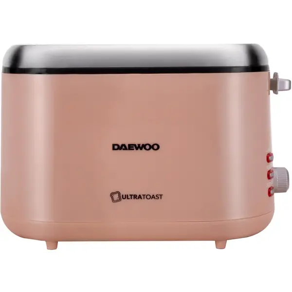 Daewoo Prajitor de paine Daewoo, putere 900 W, functie reincalzire, functie decongelare, indicator luminos, tavita pentru firimituri, spatiu depozitare cablu, control electronic rumenire, carcasa Cool Touch, culoare crem