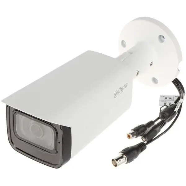 Dahua Camera bullet Dahua HAC-HFW2249T-I8-A-NI-0360, HDCVI 2MP IR 80, lentila 3.6mm, microfon, Alb