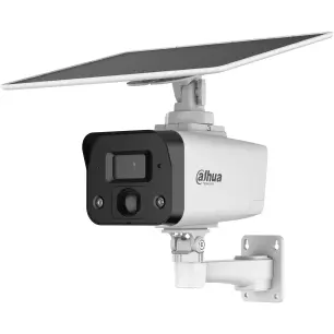 Dahua Camera de supraveghere 4G cu baterie si panou solar, 4MP, IR si LED, Alarma, slot microSD, IP67, Dahua IPC-HFW2441DG-4G-SP-B-0360B-MAX, Alb