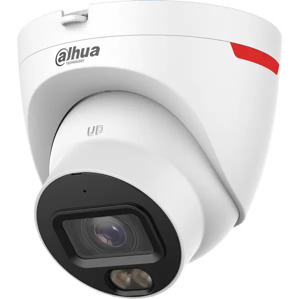 Dahua Camera de Supraveghere Full HD, 4MP Dahua IPC-HDW2449T-S-LED-0280B-PRO IP, Rezistenta la apa cu Microfon si Lentila 2.8mm, Alb