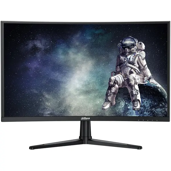 Dahua Monitor Gaming LED VA Dahua LM24-E240C, 23.6, Full HD (1920x1080), 240Hz, 1ms MPRT, HDR 10, Adaptive sync, curbura 1500R, HDMI 2.0, Display Port, Negru