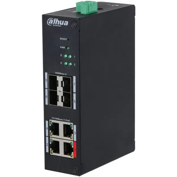 Dahua Switch Dahua HS4408-4ET-96, 80 porturi, Negru