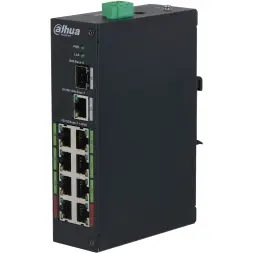 Dahua Switch Dahua LR2110-8ET-120-V2, 8 porturi ePoE, 1 port Gigabit Uplink, 1 port SFP, 120W PoE