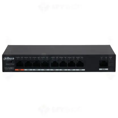 Dahua Switch Dahua PFS3009-8ET1GT-96-V2, 8 porturi, fara management