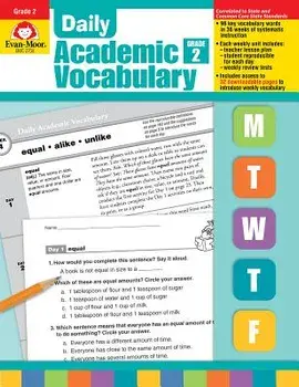 Daily Academic Vocabulary Grade 2 [With Transparencies], Paperback/Evan-Moor Educational Publishers