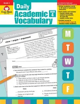 Daily Academic Vocabulary Grade 4 [With Transparencies], Paperback/Evan-Moor Educational Publishers