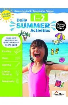 Daily Summer Activities: Moving from 1st Grade to 2nd Grade, Grades 1-2 - Evan-moor Educational Publishers