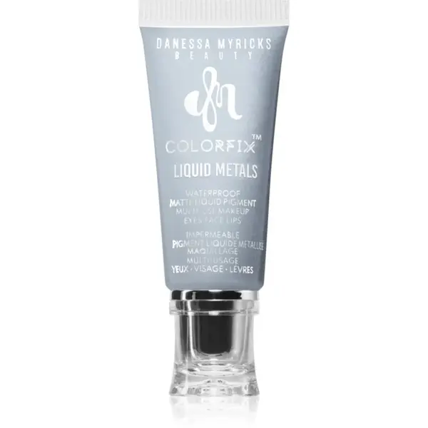 Danessa Myricks Beauty Colorfix Liquid Metals machiaj multifuncțional pentru ochi, buze și față culoare Platinum 10 ml