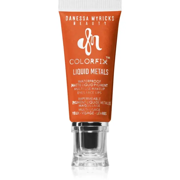 Danessa Myricks Beauty Colorfix Liquid Metals machiaj multifuncțional pentru ochi, buze și față culoare Hot Fire 10 ml