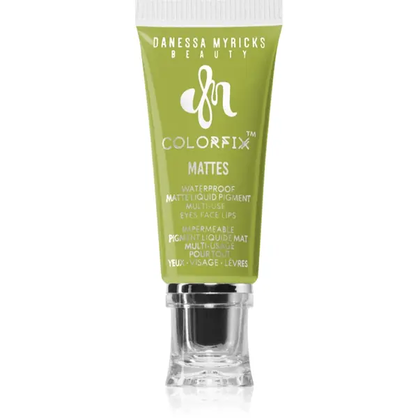 Danessa Myricks Beauty Colorfix Mattes machiaj multifuncțional pentru ochi, buze și față culoare Matcha 10 ml