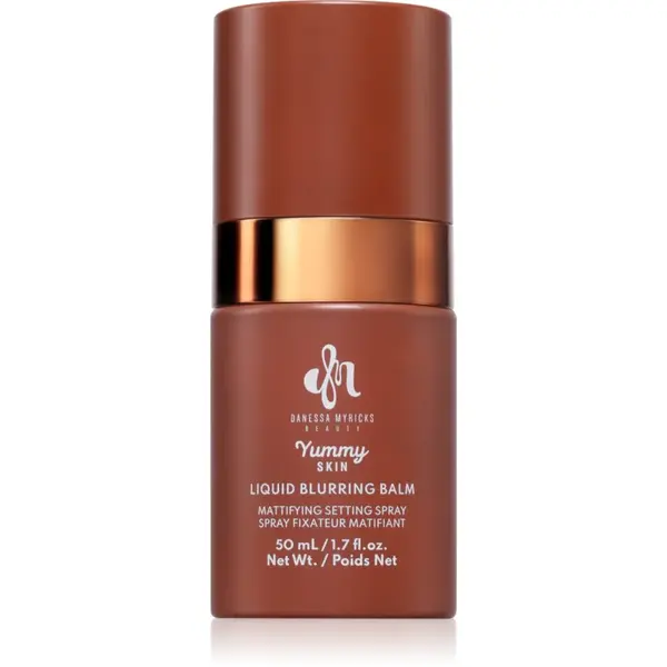 Danessa Myricks Beauty Yummy Skin Liquid Blurring Balm Setting Spray fixator make-up cu efect de hidratare mini 50 ml