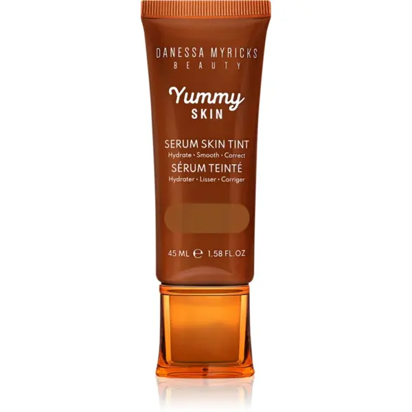 Danessa Myricks Beauty Yummy Skin Serum Skin Tint fond de ten hidratant si catifelant culoare 13 - Dark Skin with Warm Golden Undertones 45 ml