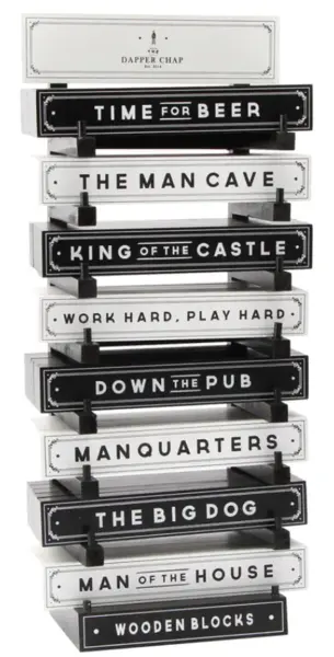 Dapper Chap Wooden Blocks - mai multe modele | CGB Giftware