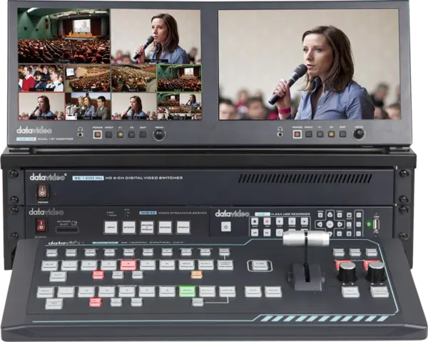 Datavideo GO-1200-Studio 6 Inp HDMI/SDI switcher w. streaming/rec