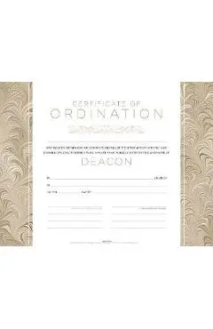 Deacon Ordination Flat Certificate (Pkg 6) - Broadman Church Supplies Staff