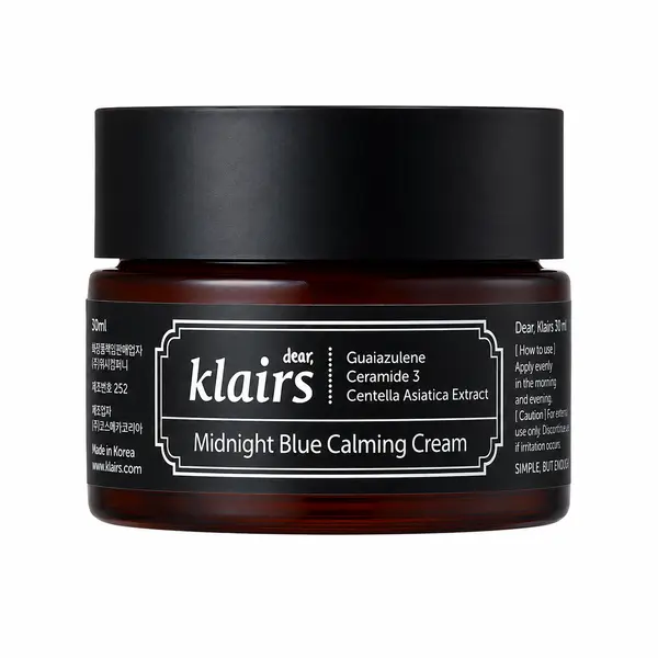 Dear, Klairs – Midnight Blue Calming Cream, 30ml