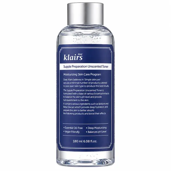 Dear, Klairs – Supple Preparation Unscented Toner, 180ml