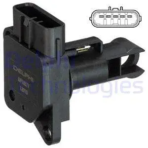 Debitmetru aer (5 pini, cartus) LEXUS IS II; TOYOTA AURIS, AVENSIS, COROLLA, COROLLA VERSO, DYNA, HIACE IV, HILUX VI, HILUX VII, LAND CRUISER 90, LAND CRUISER PRADO, RAV 4 III, YARIS 1.4D-3.0D dupa 20