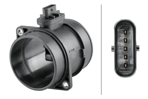 Debitmetru aer (5 pini, modul) potrivit HYUNDAI GRAND SANTA FE, IX35, SANTA FE II, SANTA FE III; KIA CARNIVAL III, SORENTO II, SORENTO II SUV, SPORTAGE III 2.0D 2.2D 01.09-
