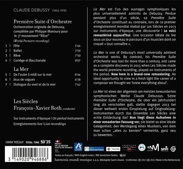 Debussy: La Mer. Premiere Suite d'orchestre | Claude Debussy, Francois-Xavier Roth