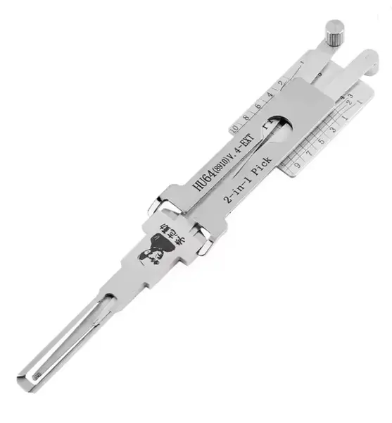 Decodor auto Lishi Original HU64(8910) 2 in 1 Decoder + Pick Mercedes-Benz HU64 10-Cut, deblocare contact, usa, portbagaj