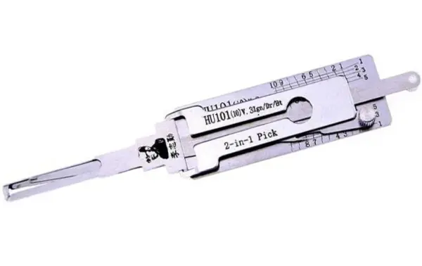Decodor unealta auto Lishi Original HU101(10t) – 2-in-1 Pick/Decoder pentru contact, usa si portbagaj (Ford, Jaguar, Land Rover, Volvo, Lincoln)
