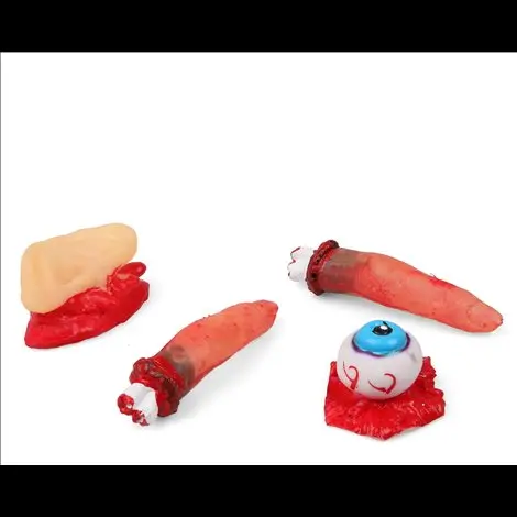 Decor halloween degete, ureche, ochi latex