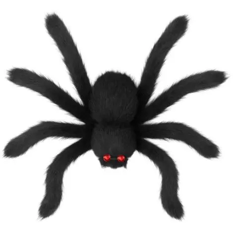 Decor paianjen negru 90 cm