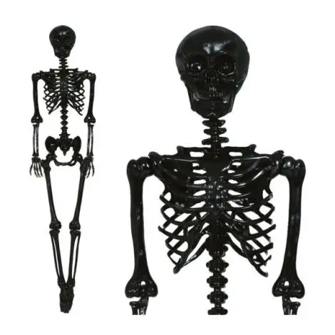 Decor schelet negru 90 cm
