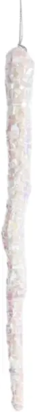 Decorare Eurolamp - Stalactită acrilică, 23 cm, perlă albă