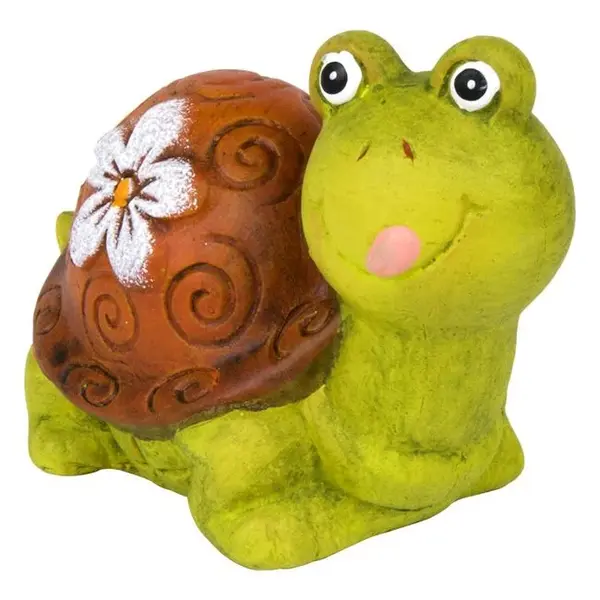 Decoratiune broasca testoasa pentru gradina,ceramica,11x6x7.5 cm