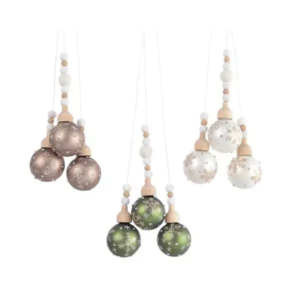 Decoratiune Craciun - Decoris Snowflake Cluster (diverse modele) | Kaemingk