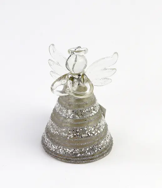 Decoratiune Craciun - Glass Angel, glitter | Everbright Gifts