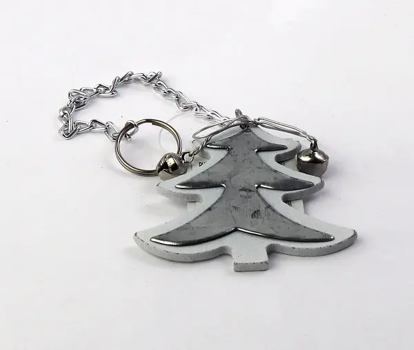 Decoratiune Craciun - Metal Tree on Wood, 6x6cm | Pusteblume