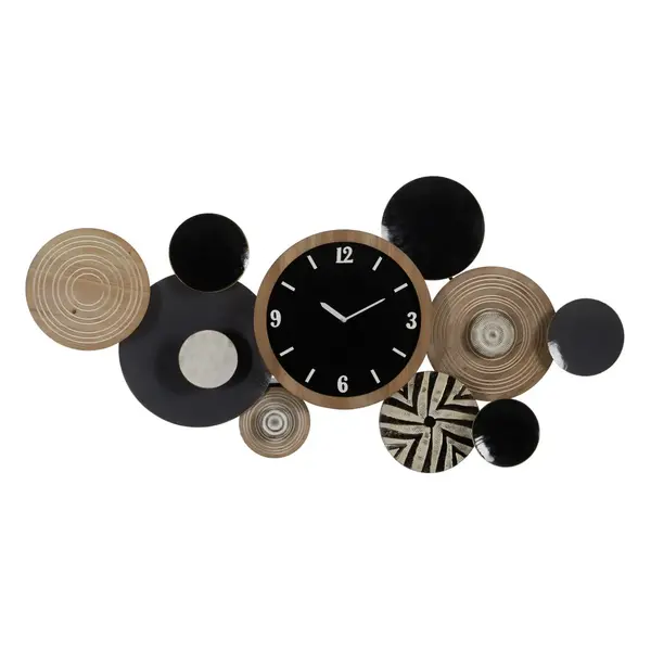 Decoratiune de perete GINTA CLOCK - Negru