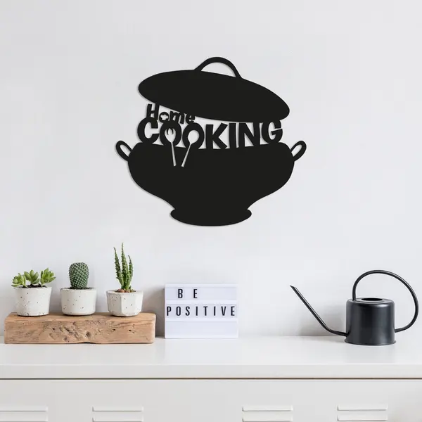 Decoratiune de perete Metal Cookıng-metalpot, Cupru, 40x45 cm