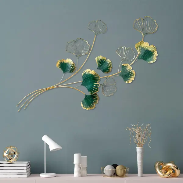 Decoratiune de perete Metal Okeyto, Multicolor, 120x100 cm
