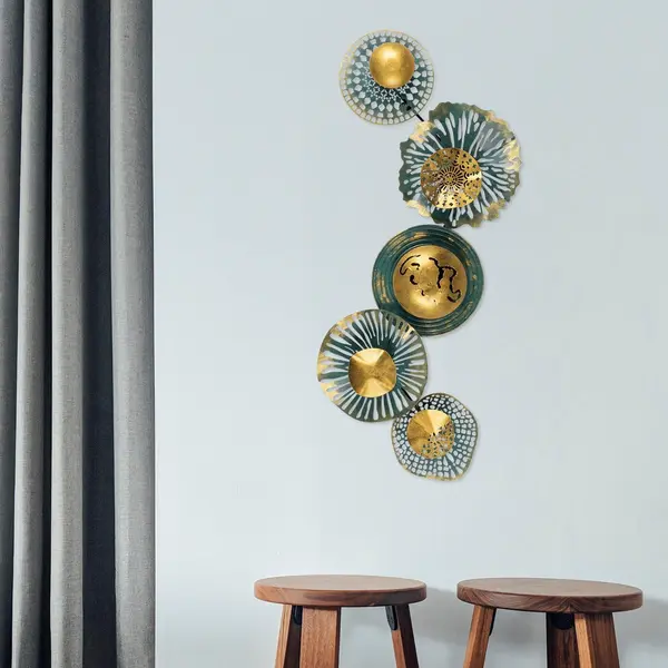 Decoratiune de perete Metal Sensuale, Multicolor, 50x100 cm