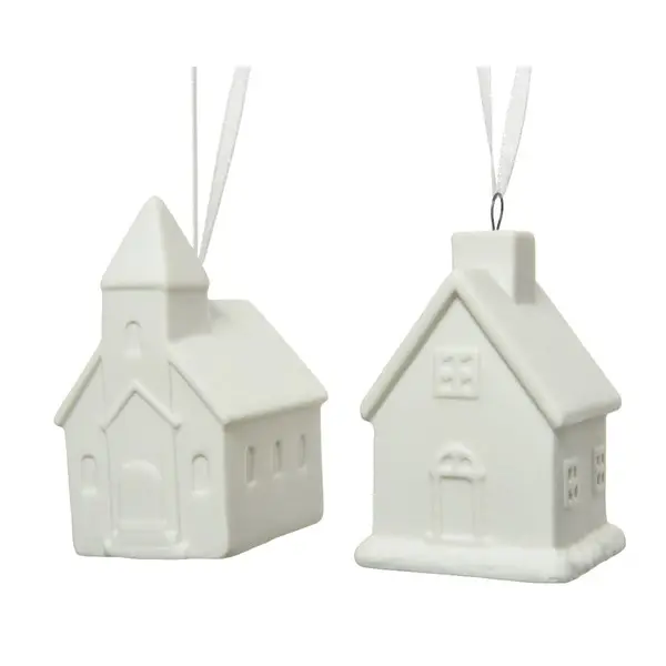 Decoratiune - House Porcelain - White - mai multe modele | Kaemingk