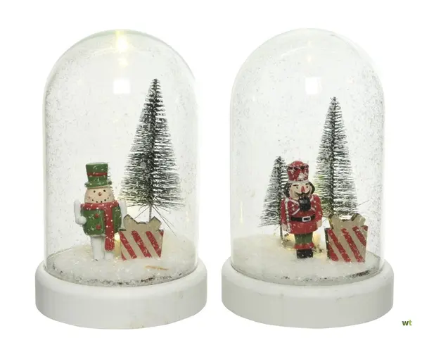 Decoratiune - LED Cloche Glass Steady - Indoor - Warm White - mai multe modele | Kaemingk