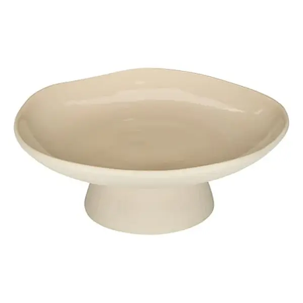 Decorațiune metal Decorative bowl Orezan ceramic, bej, Ø28x10 cm