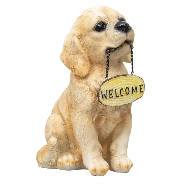 Decoratiune pentru Gradina, Inaltime 27 cm, Rasina, Model Catel