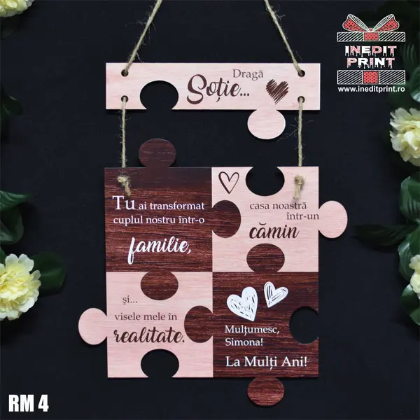 Decoratiune personalizata puzzle RM4