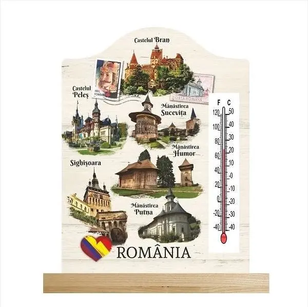 Decoratiune Termometru Castele din Romania SVR91